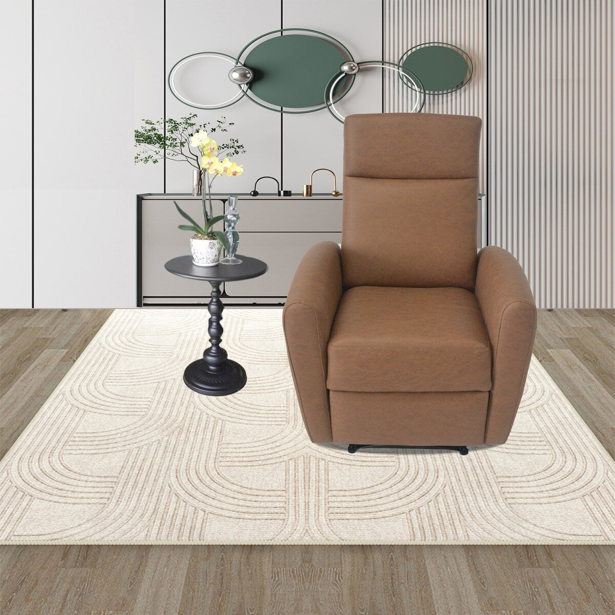 Modern furniture small manual recliner