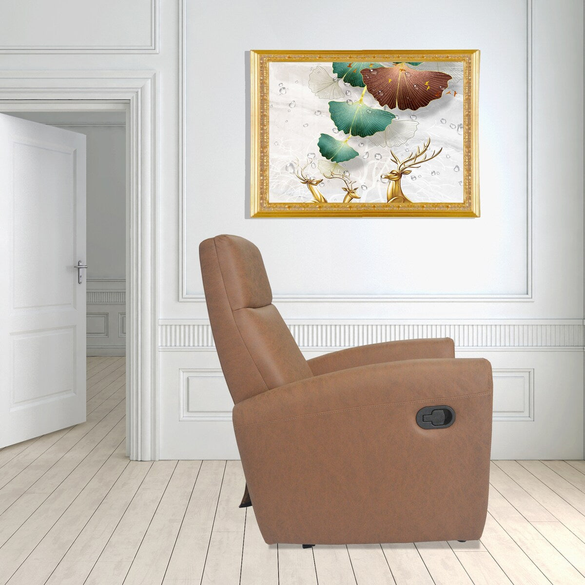 Modern furniture small manual recliner