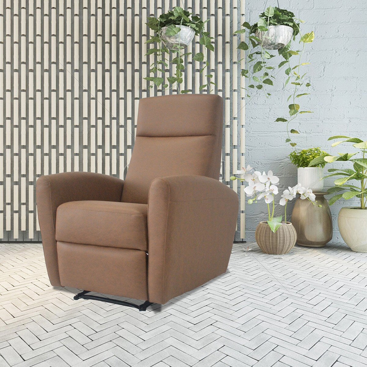 Modern furniture small manual recliner