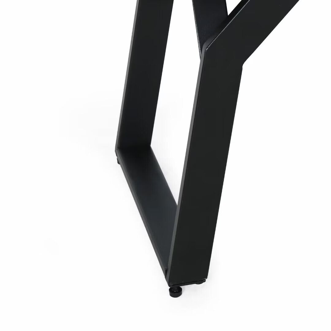 Modern industrial style bench,with acacia wood,for patio,garden - 63.00"Wx14.50"Dx17.75"H