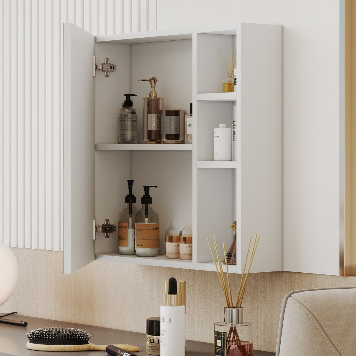 Modern, minimalist, full length mirrors, bathroom vanity mirrors, bedroom porches, clothing stores. - White
