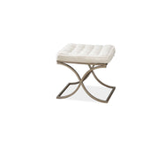 Moderne Muse Bed End Bench in Aged Iron Finish