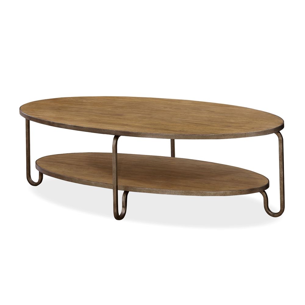 Moderne Muse Paris Market Cocktail Table in Bisque Finish
