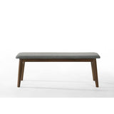 Modrest Castillo Modern Walnut Dining Bench