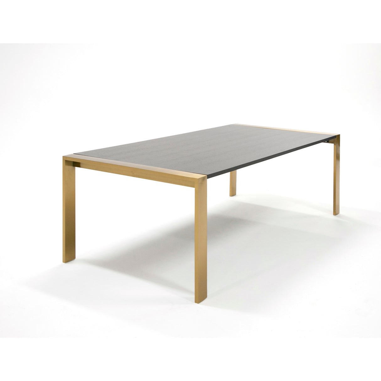 Modrest Fauna Modern Wenge and Brass Dining Table