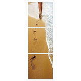 Modrest Footprints 3-Panel Photo