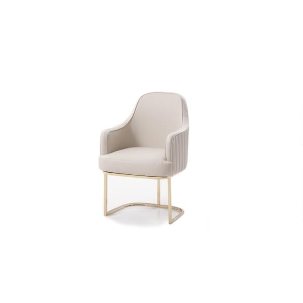 Modrest Tyler Modern Grey & Gold Dining Chair