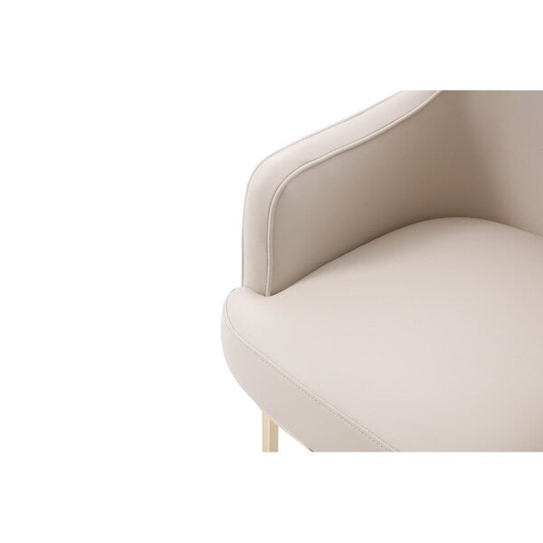 Modrest Tyler Modern Grey & Gold Dining Chair
