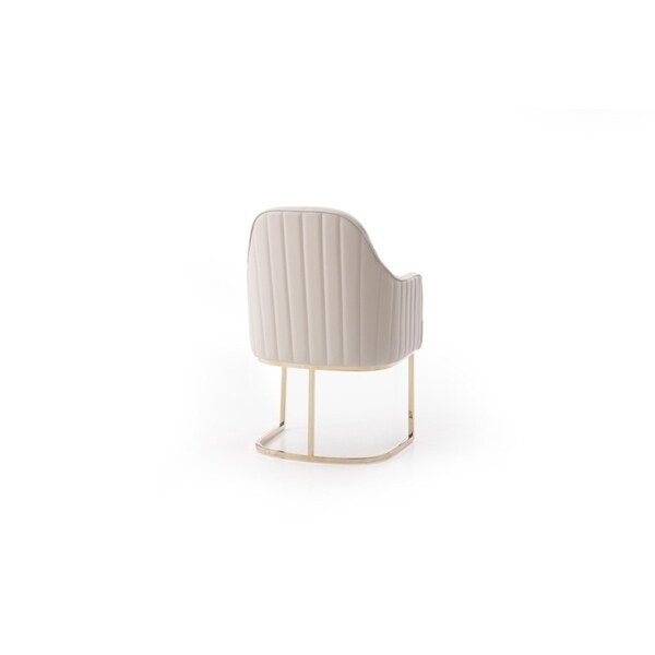 Modrest Tyler Modern Grey & Gold Dining Chair