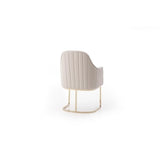 Modrest Tyler Modern Grey & Gold Dining Chair