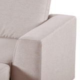 Modular 3 Pieces U shaped Sectional Sofa with Removable Ottomans