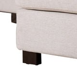 Modular 3 Pieces U shaped Sectional Sofa with Removable Ottomans