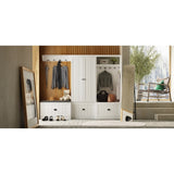 Modular Furniture Combo Entryway Hall Trees Storage Bench Closet Organizer