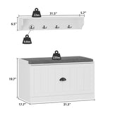 Modular Furniture Combo Entryway Hall Trees Storage Bench Closet Organizer
