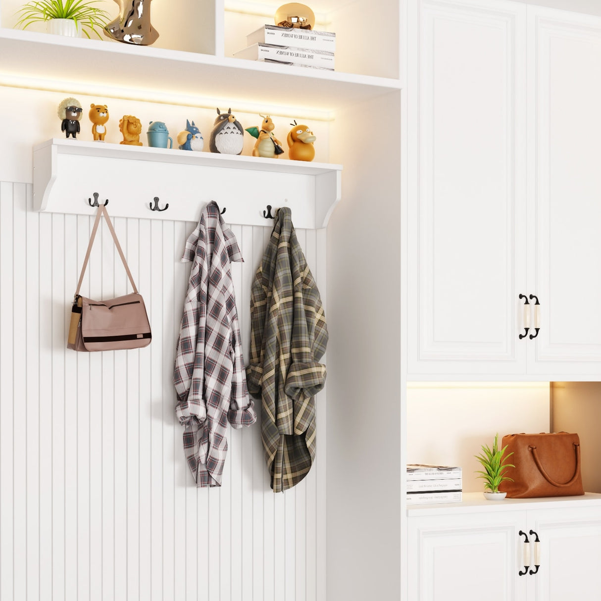 Modular Furniture Combo Entryway Hall Trees Storage Bench Closet Organizer