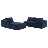 Modular L-Shaped Sectional Sofa With 2 PIC Free Combination