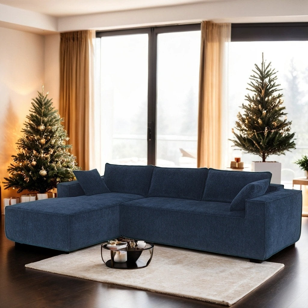 Modular L-Shaped Sectional Sofa With 2 PIC Free Combination