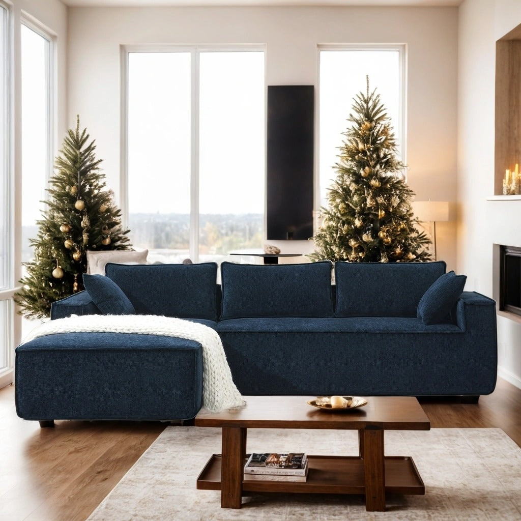 Modular L-Shaped Sectional Sofa With 2 PIC Free Combination