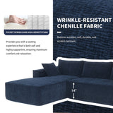 Modular L-Shaped Sectional Sofa With 2 PIC Free Combination