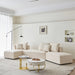 Modular L Shaped Sectional Sofa with 3 Back Pillows & 2 Throw Pillow