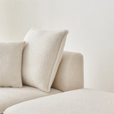 Modular L Shaped Sectional Sofa with 3 Back Pillows & 2 Throw Pillow