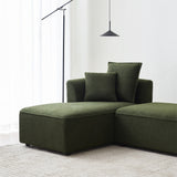 Modular L Shaped Sectional Sofa with 3 Back Pillows & 2 Throw Pillow