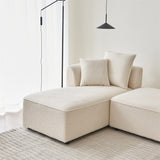 Modular L Shaped Sectional Sofa with 3 Back Pillows & 2 Throw Pillow