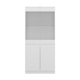 Modular Large display case,Bar Cabinet with glass doors,drawers,lights