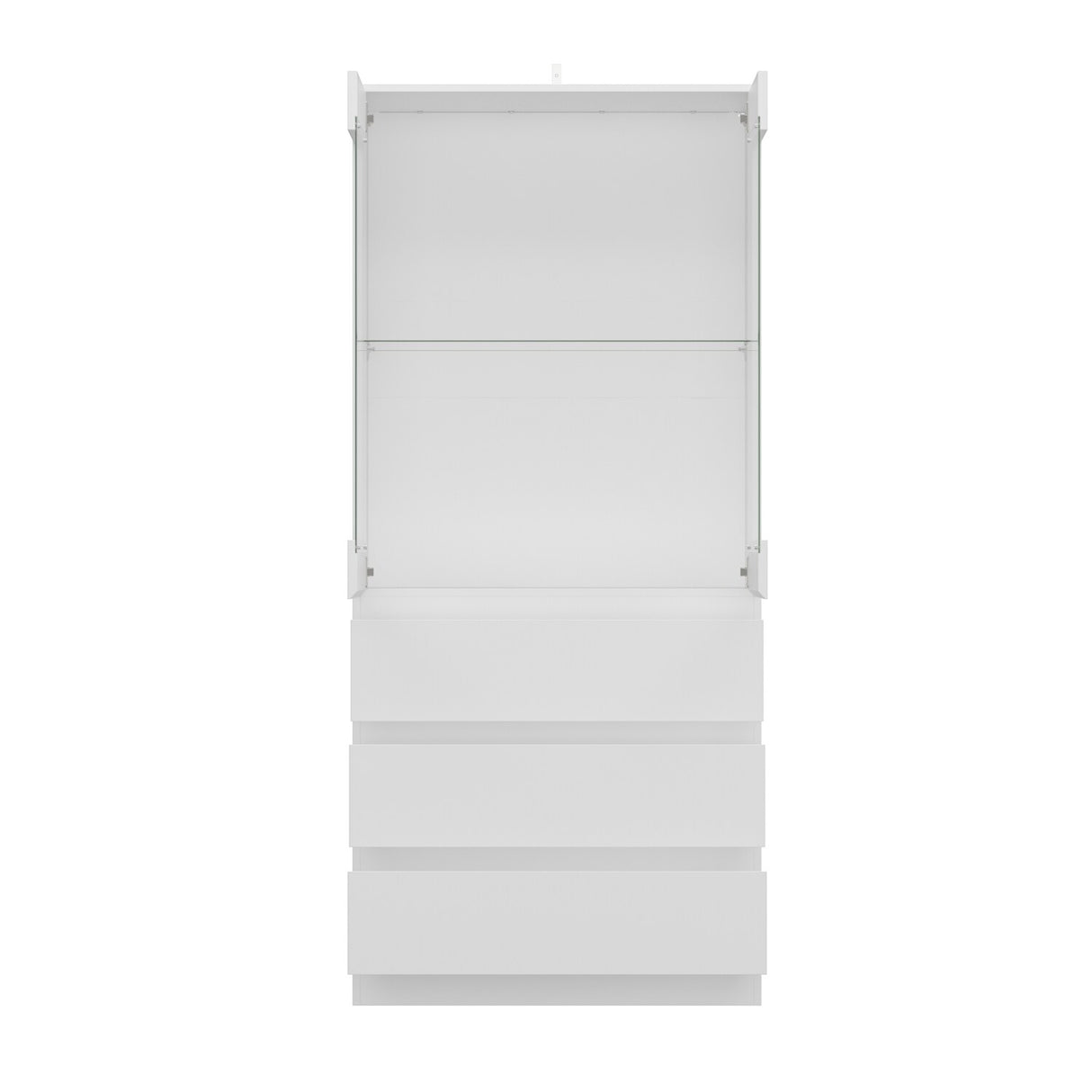 Modular Large display case,Bar Cabinet with glass doors,drawers,lights