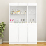 Modular Large display case,Bar Cabinet with glass doors,drawers,lights