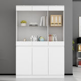 Modular Large display case,Bar Cabinet with glass doors,drawers,lights