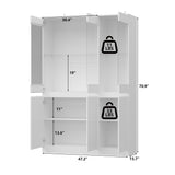 Modular Large display case,Bar Cabinet with glass doors,drawers,lights