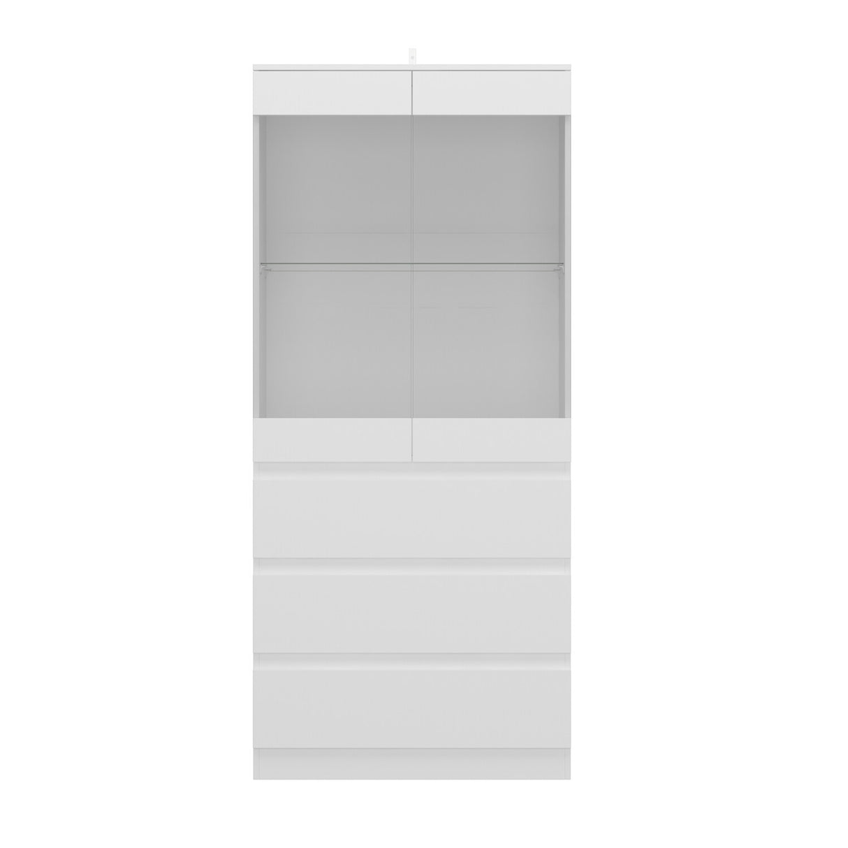 Modular Large display case,Bar Cabinet with glass doors,drawers,lights