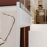 Modular Large display case,Bar Cabinet with glass doors,drawers,lights