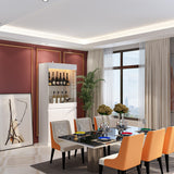 Modular Large display case,Bar Cabinet with glass doors,drawers,lights
