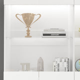 Modular Large display case,Bar Cabinet with glass doors,drawers,lights