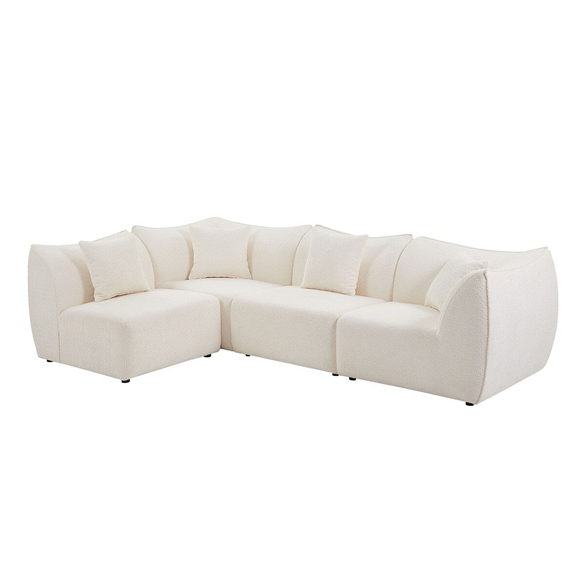 Modular Sectional Couch 4-Seater Sectional Sofa Convertible Couches