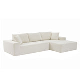 Modular Sectional Living Room Sofa Set Upholstered Sleeper Sofa for Living Room, Bedroom, Salon, 2 PC Free Combination
