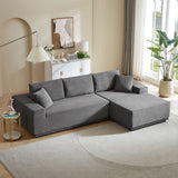 Modular Sectional Living Room Sofa Set Upholstered Sleeper Sofa for Living Room, Bedroom, Salon, 2 PC Free Combination