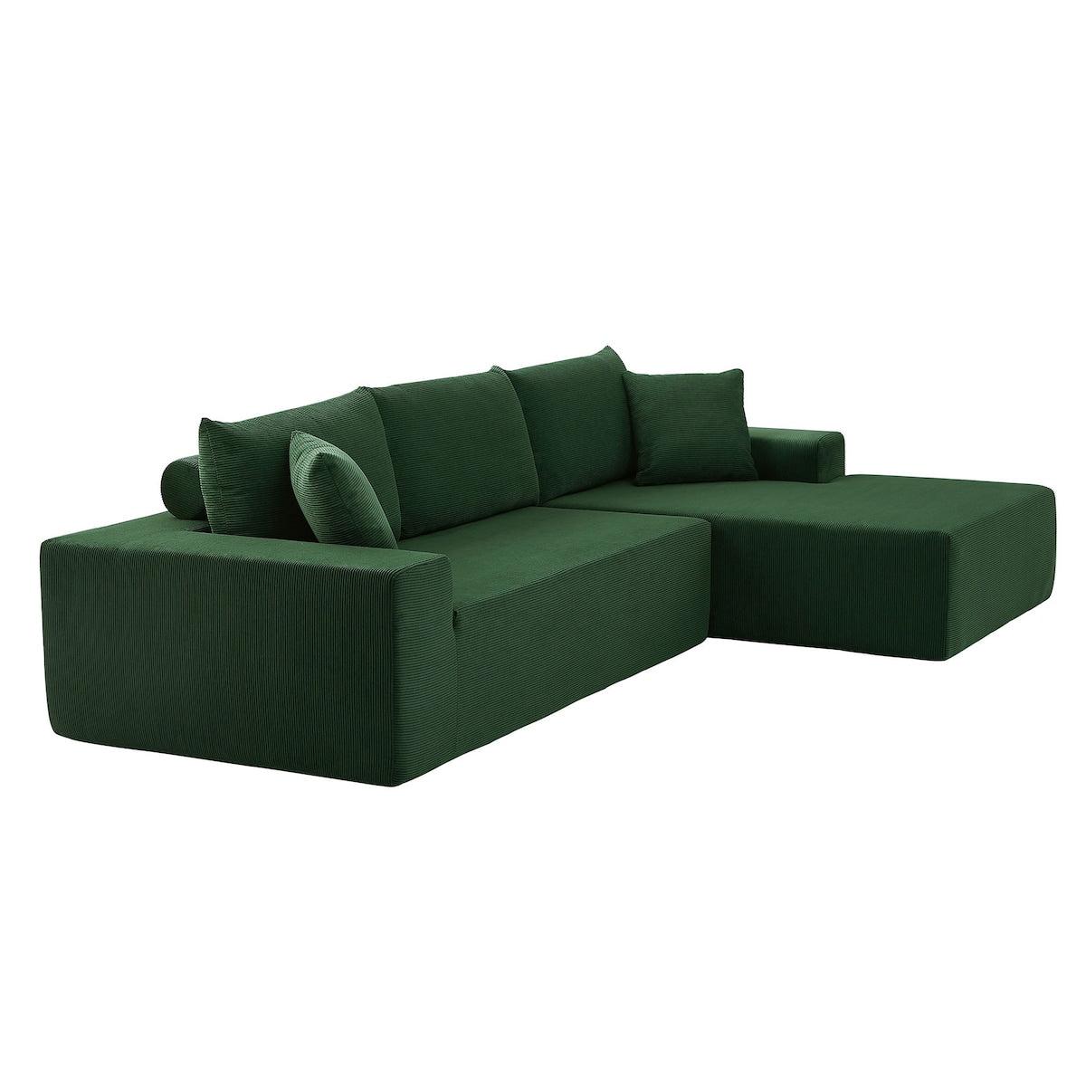 Modular Sectional Living Room Sofa Set Upholstered Sleeper Sofa for Living Room, Bedroom, Salon, 2 PC Free Combination