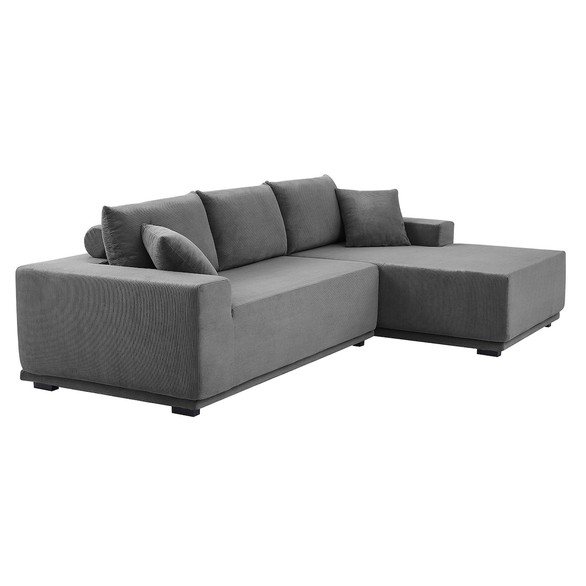 Modular Sectional Living Room Sofa Set Upholstered Sleeper Sofa for Living Room, Bedroom, Salon, 2 PC Free Combination