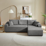 Modular Sectional Living Room Sofa Set Upholstered Sleeper Sofa for Living Room, Bedroom, Salon, 2 PC Free Combination