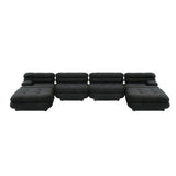 Modular Sectional Sofa Couch,146.44 inch U Shape Sofa Couch,Oversized 4 Seater Couch with 2 Ottomans