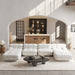 Modular Sectional Sofa Couch,146.44 inch U Shape Sofa Couch,Oversized 4 Seater Couch with 2 Ottomans