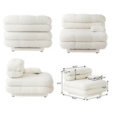 Modular Sectional Sofa Couch,146.44 inch U Shape Sofa Couch,Oversized 4 Seater Couch with 2 Ottomans