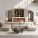 Modular Sectional Sofa Couch,146.44 inch U Shape Sofa Couch,Oversized 4 Seater Couch with 2 Ottomans
