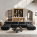Modular Sectional Sofa Couch,146.44 inch U Shape Sofa Couch,Oversized 4 Seater Couch with 2 Ottomans