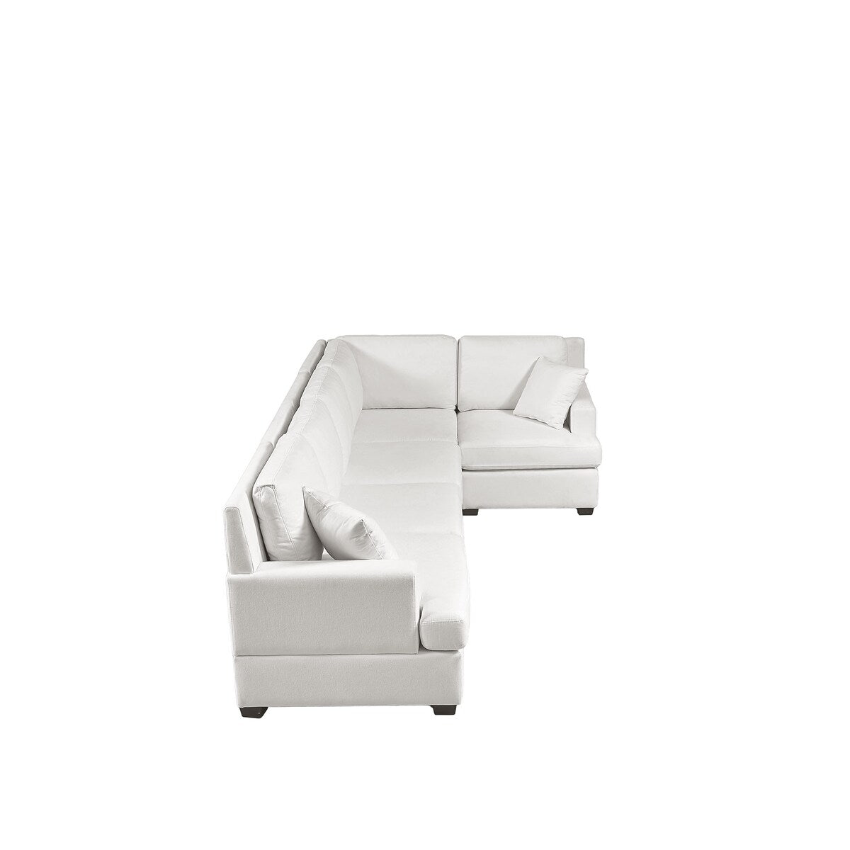 Modular Sectional Sofa L-Shaped with Tossing Cushions
