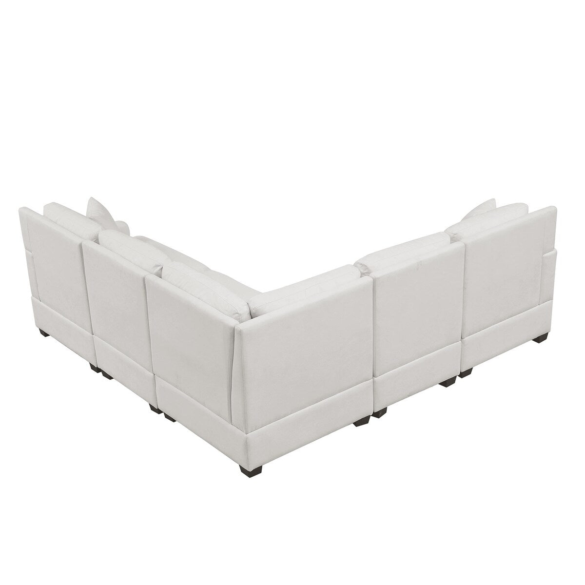 Modular Sectional Sofa L-Shaped with Tossing Cushions