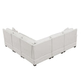 Modular Sectional Sofa L-Shaped with Tossing Cushions